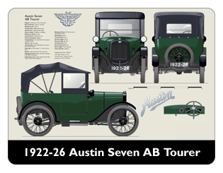 Austin Seven AB Tourer 1922-26 Mouse Mat